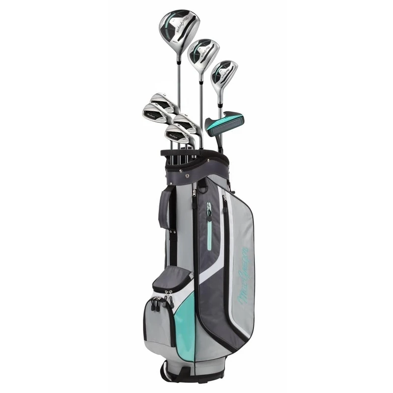 MacGregor Golf Ladies CG3000 Graphite Irons Graphite Woods Golf Club & Cart Bag Package Set, Ladies Right Hand, Navy/White