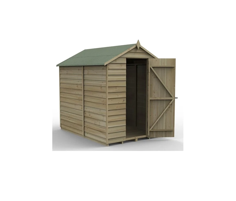 Forest Garden 4LIFE Apex Shed 5x7 - Single Door - No Window