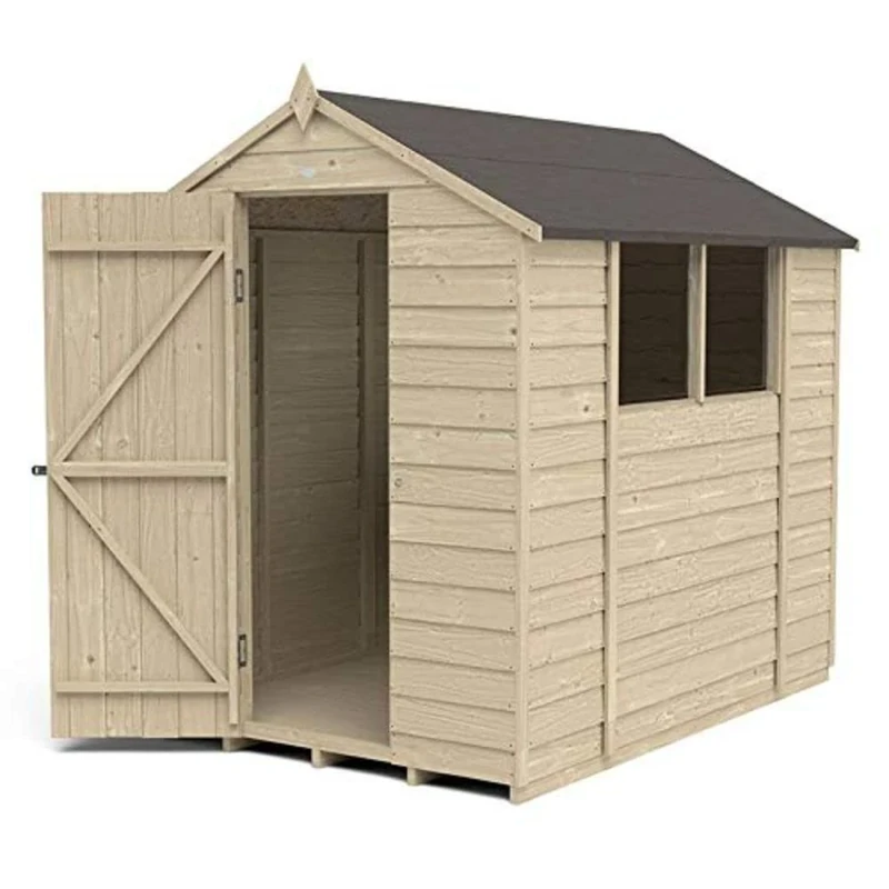 Forest Garden 4LIFE Apex Shed 5x7 - Single Door - 2 Window