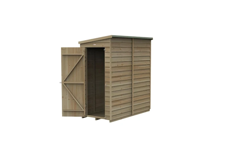 Forest Garden 4LIFE Pent Shed 6x3 - Single Door - No Windows