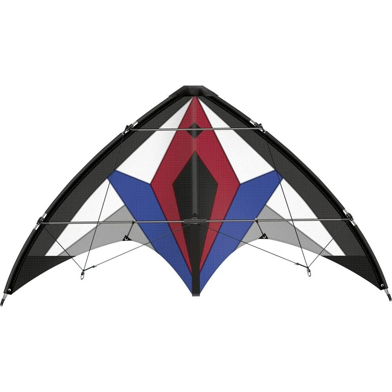 Günther Flugspiele Flexus 150 GX 1041 Sports Kite Air Sport Kite Made of Tear-Resistant Ripstop Polyester, Approx. 150 x 65 cm, for Children from 12 Years, Includes 36 kp Polyester Cords 2 x 35 m