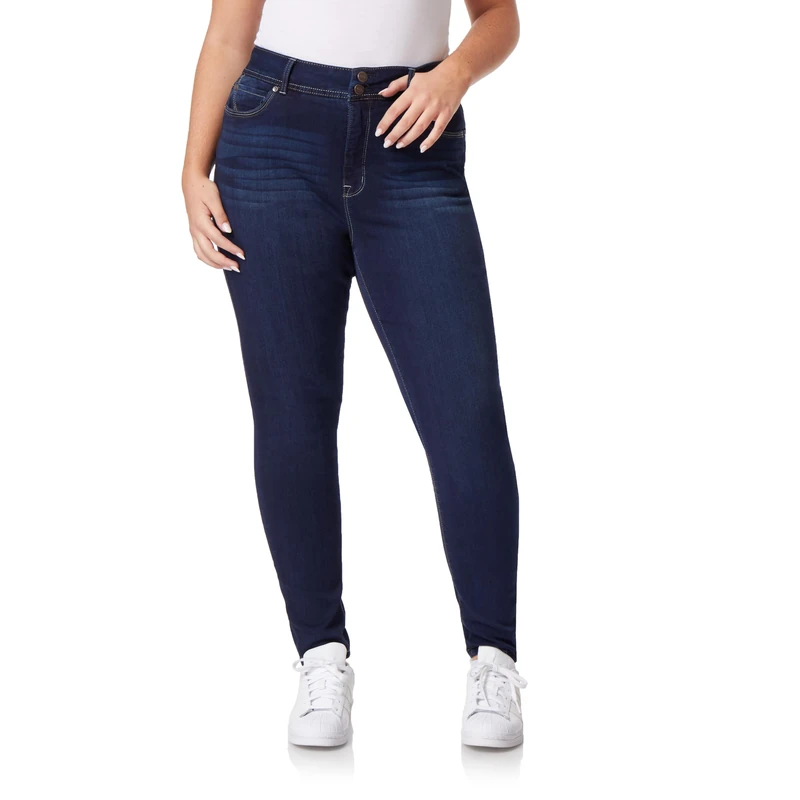 WallFlower Women's InstaSoft Ultra Fit Skinny Jeans, Castle, 0