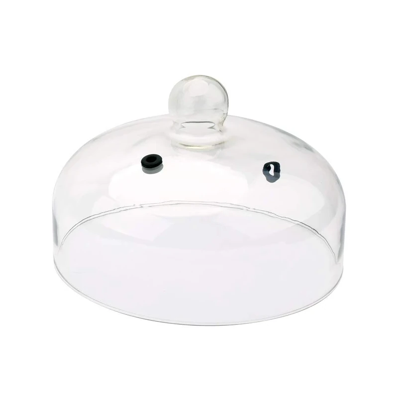 SousVideTools | Glass Dome Plate Cloche with Valve | Food Smoker Bell Jar