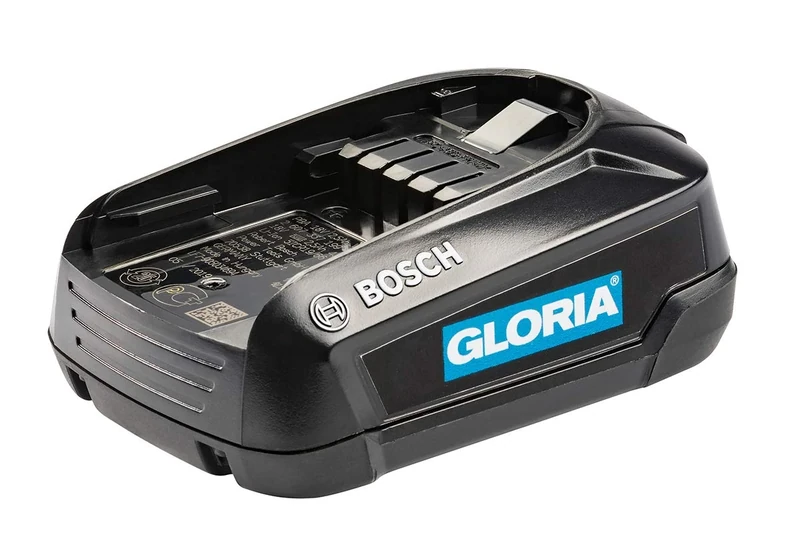 GLORIA BOSCH 18V 2.5 Ah POWER FOR ALL Battery | Compatible with GLORIA 18V Cordless Tools | Lithium-Ion Battery for Garden and Household Tools | Part of the Cross-Brand Battery System