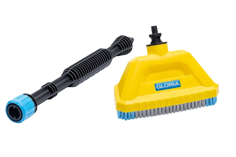 GLORIA MultiJet Brush Set | Accessories for All MultiJet Products | For Surface Cleaning | Rechargeable Floor Brush Made of Nylon, incl Extension Lance, with Nozzle for Water Supply