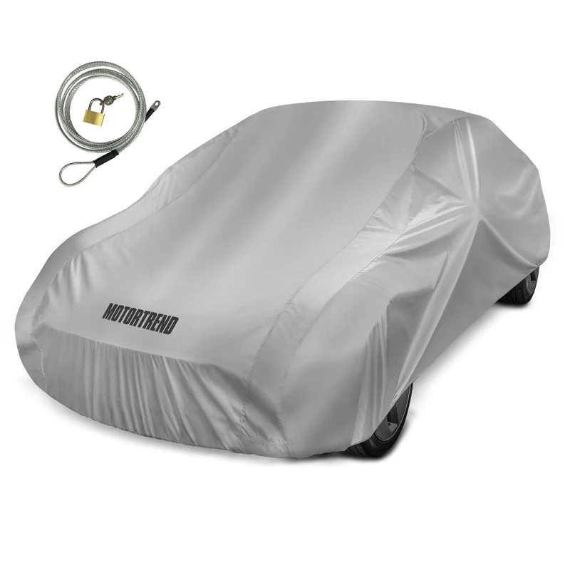 Motor Trend FlexCover Waterproof Car Cover for Rain Wind All Weather L Fits up to 190" - Image 1