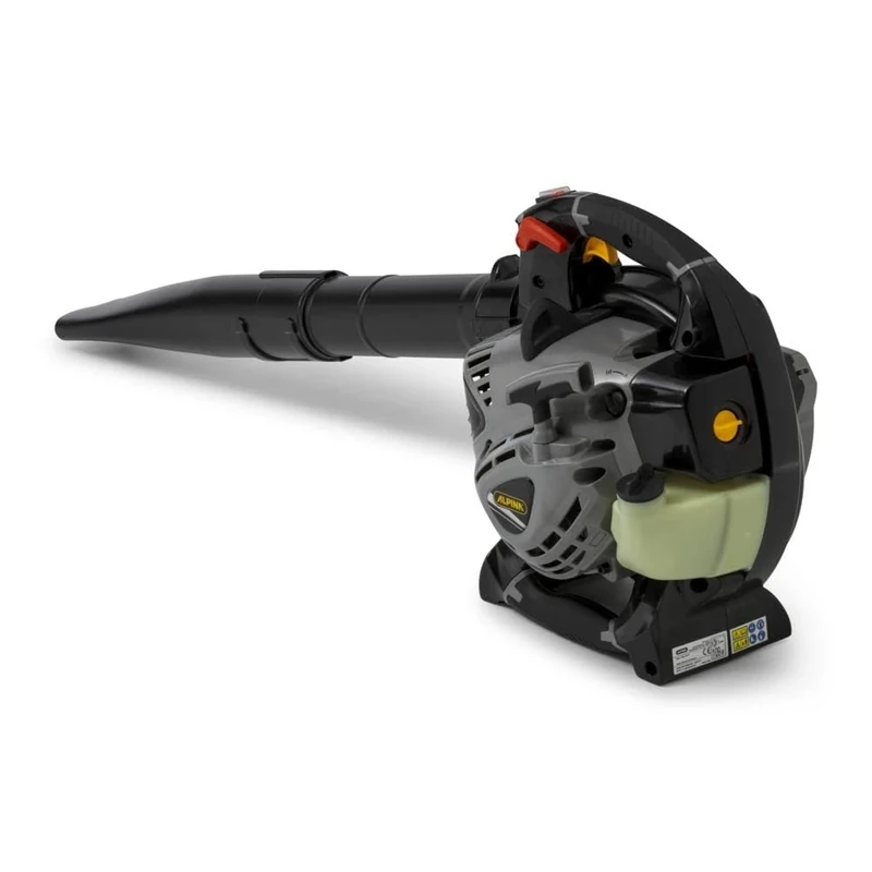 Alpina Petrol leaf blower ABL 27 V, for a clean and tidy garden, 27.6 cc 2-stroke engine, 800 W, removable blow tube, includes suction hose and 55 litre collection bag, Black, 255127004/A20