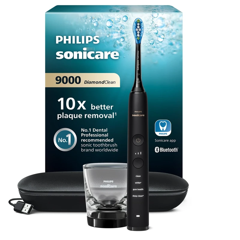 Philips Sonicare DiamondClean 9000 Electric Sonic Toothbrush with App (Model HX9911/09)