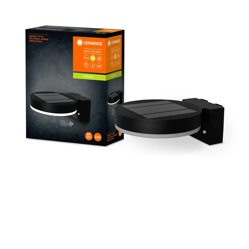 LEDVANCE LED luminaire, Polycarbonate (PC)/Acrylonitrile butadiene styrene (ABS), 6 W, Black