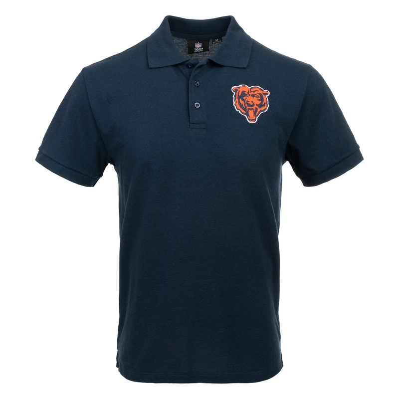 FOCO Men's Team Logo Short Sleeve Chicago Bears NFL Polo Shirt, Large, Casual Colour, L