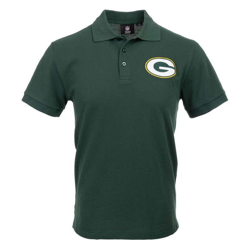 FOCO Men's Team Logo Short Sleeve Green Bay Packers NFL Polo Shirt, Medium, Casual Colour, M