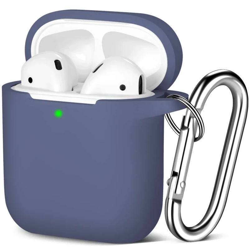 Maledan Silicone Case for AirPods 1 & 2 - BlueGray