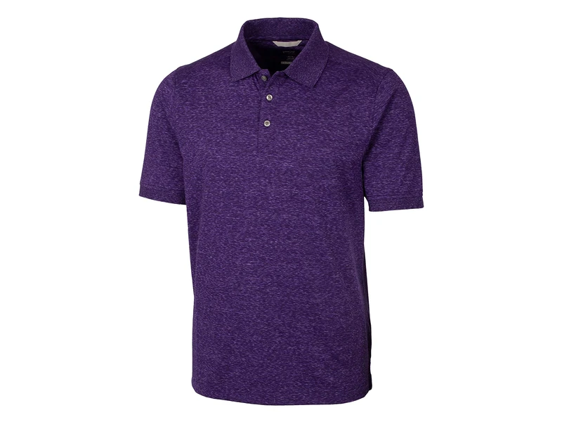 Cutter & Buck Men's Advantage Polo Space Dye Shirt, Dark College Purple, Large