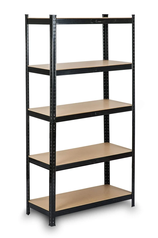Humberg Storage Shelving Shelves Storage Room Workshop Shelving Heavy Duty Shelving 2-in-1 150 x 75 x 30 cm with 5 Shelves Maximum Load 500 kg