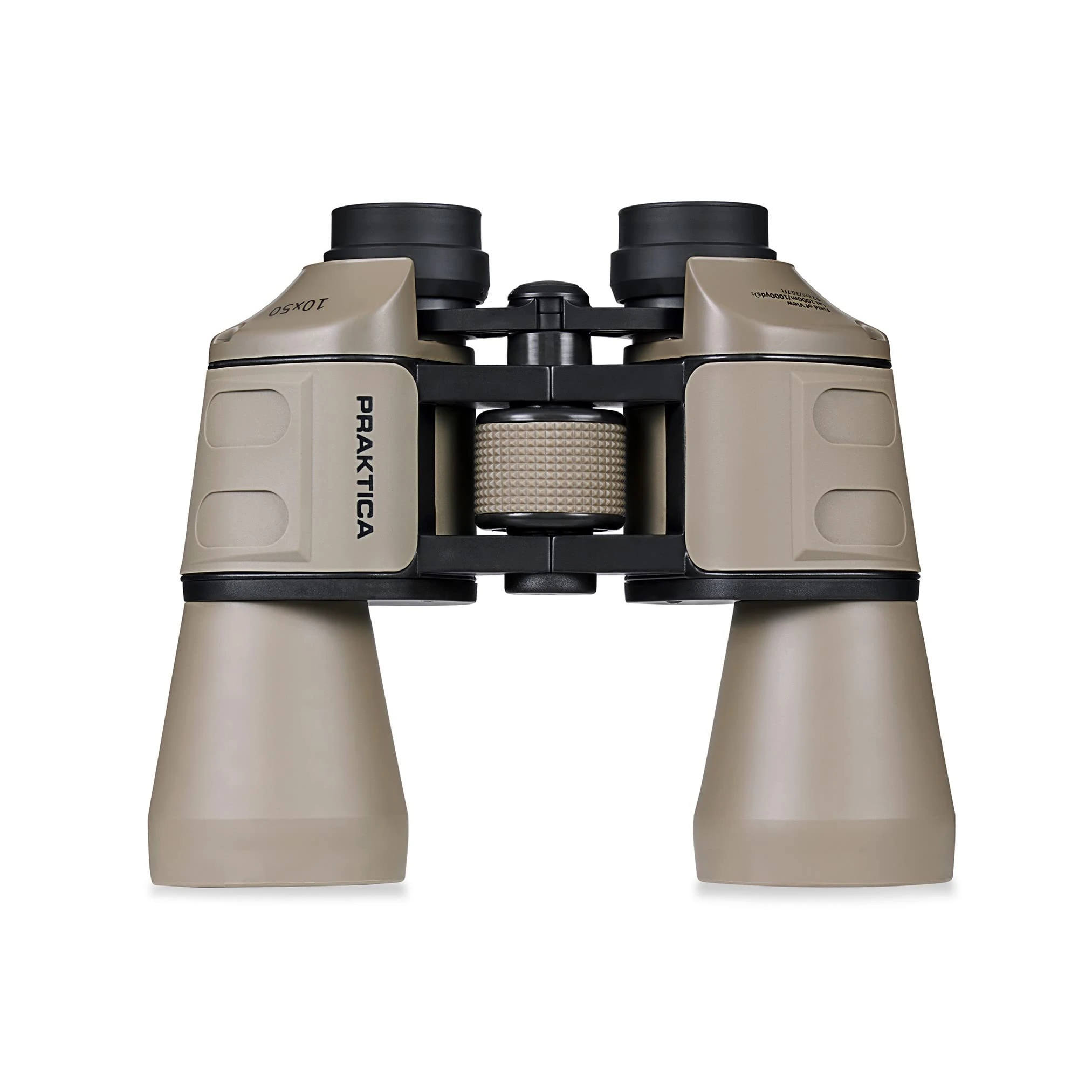 Praktica Falcon 10x50mm Porro Prism Field Sand Binoculars - Fully Coated Lenses, Sturdy Construction, Aluminium Chassis, Sharp Clear Image, Bird Watching, Sailing, Hiking, Sightseeing, Astronomy