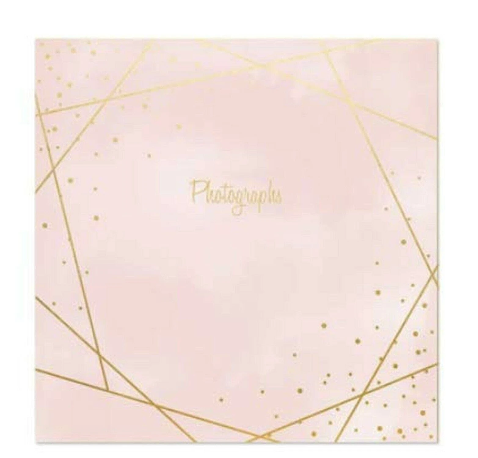 Atlona Tallon Rose Gold Foil Photographs 6x4 Photo Album Memo Slip in Holds 200 Photos, Multicolor, 7545