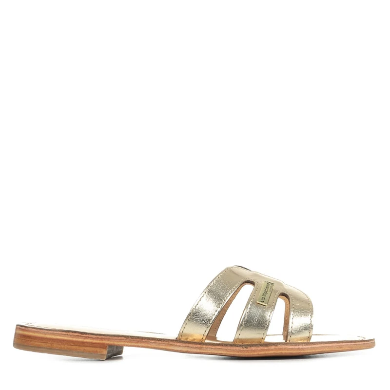 Les Tropéziennes par M. Belarbi Women's Damia Flat Sandal, Gold, 4 UK - Image 1