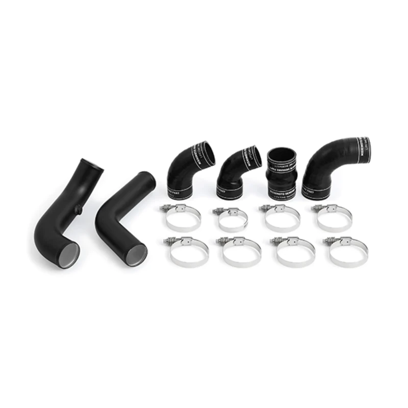 Mishimoto MMICP-RGR-11KWBK Intercooler Pipe and Boot Kit Compatible With Ford Ranger 3.2L Diesel, 2011+, Wrinkle Black