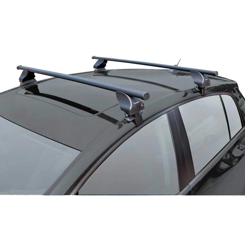 Twinny Load Roof bar set Steel S51 compatible with Audi/BMW/Dacia/Fiat/Ford/Seat/Skoda/VW/Volvo (for cars with open roof rail) - Image 1