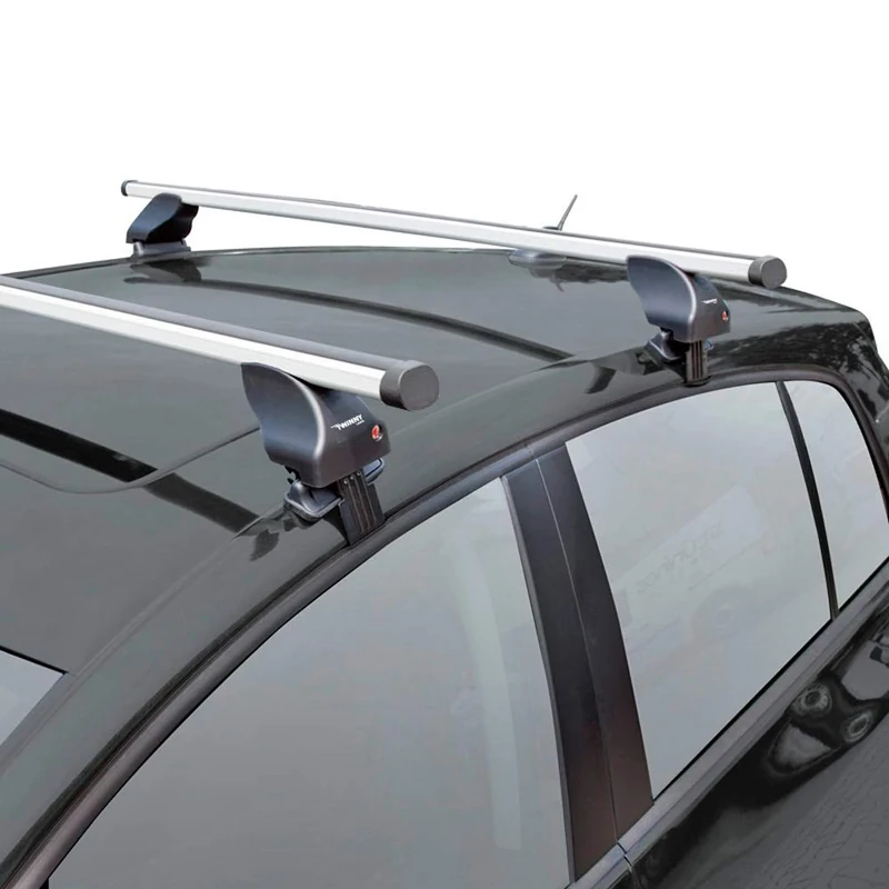 Twinny Load Roof bar set Aluminum A52 compatible with Renault Megane IV 2016- & Volkswagen T-Roc 2017- (without rails)