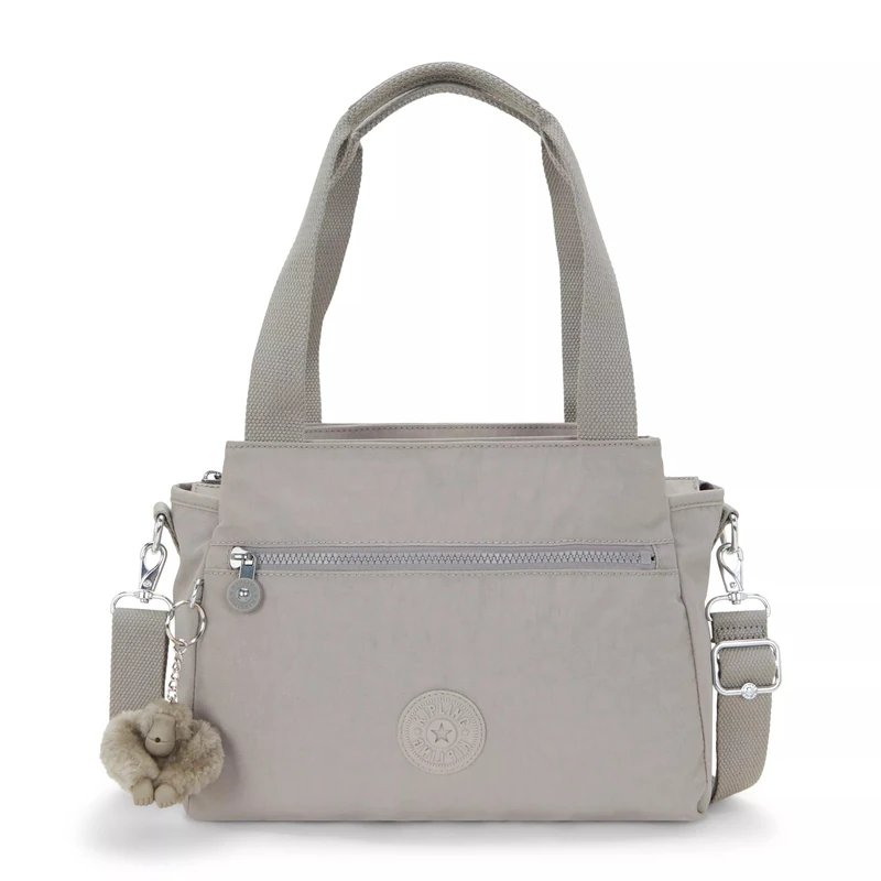 Kipling Women's Elysia Handbag, Grey Gris, Medium