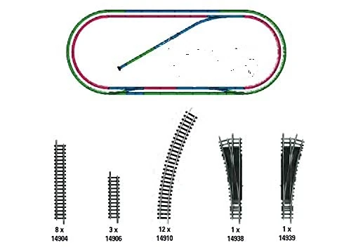 Minitrix HO Standard Gauge Track Extension Set