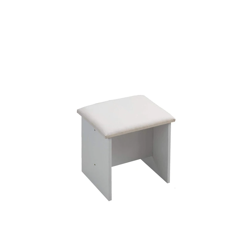 Timber Art Design UK Astbury White Makeup Dressing Table Stool Bedroom Chair Seat Vanity Stool