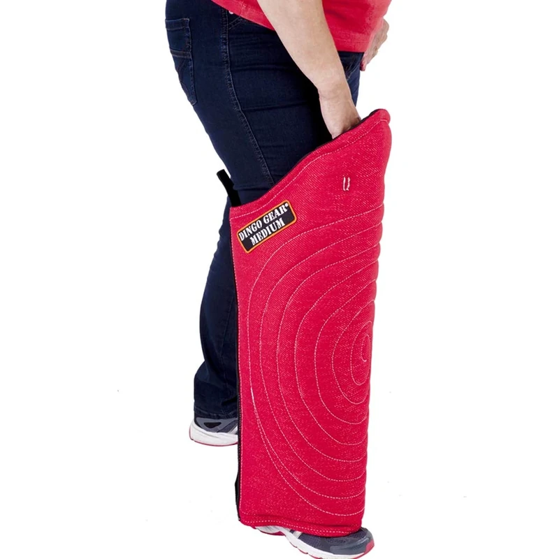 DINGO GEAR Nylcot Red Leg Sleeve - Medium Hardness Bite Guard for Dogs