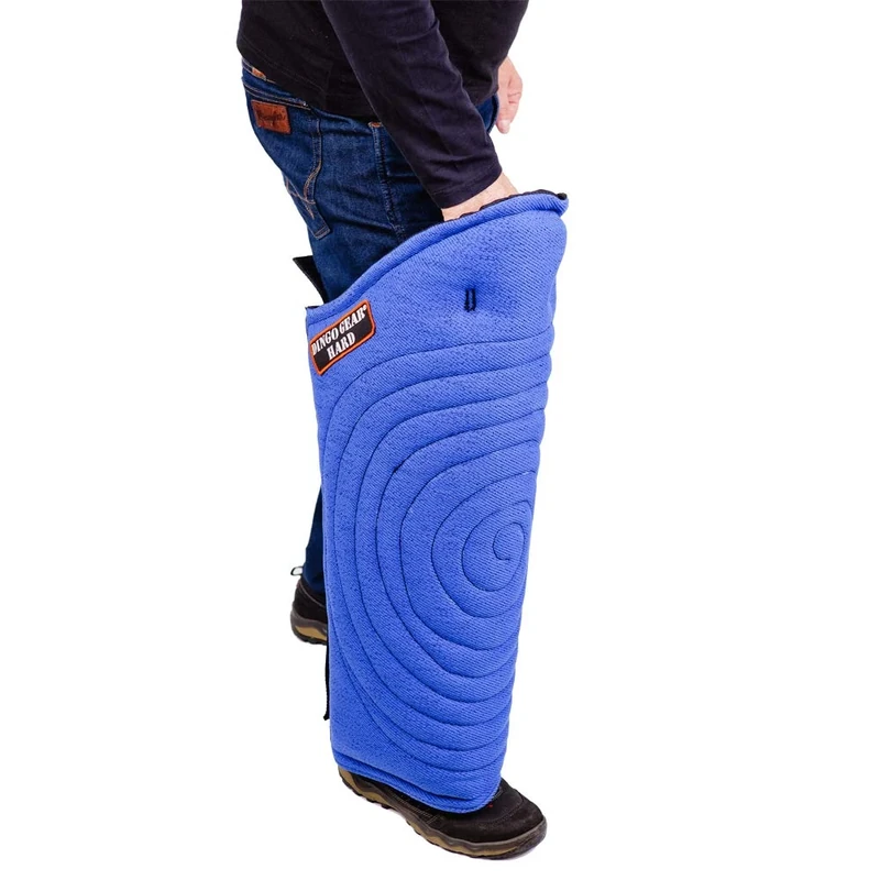 DINGO GEAR Nylcot Leg Sleeve Universal Long Protector for the Dog Training Very Hard Bite Guard Blue S01994