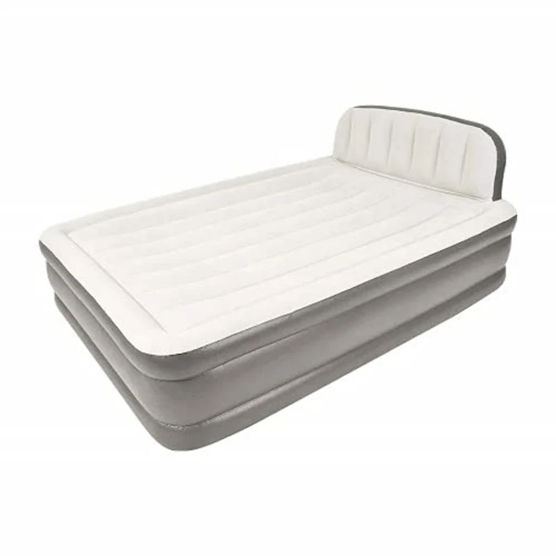 Benross Queen Sized Deluxe Inflatable Airbed with Headboard and Built in Electric Pump/Self Inflating Waterproof Air Mattress/Ideal for Christmas Sleepovers and Guest Rooms