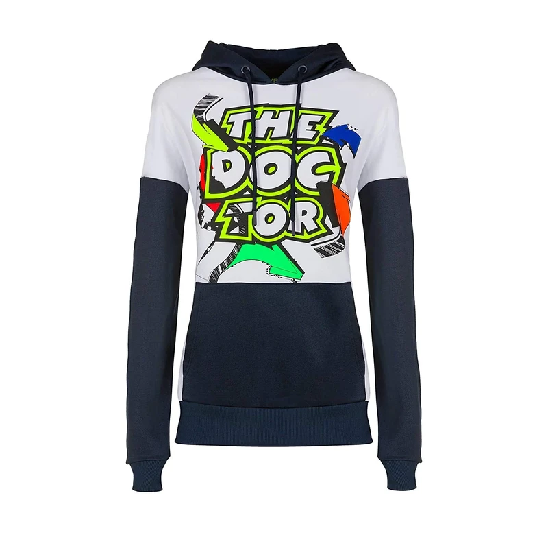 Valentino Rossi VR46 The Doctor Street Official MotoGP Woman Hoodie - White - XS