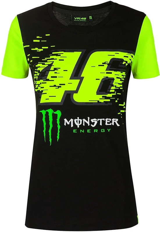 Valentino Rossi Official VR46 Monza Monster Energy Official MotoGP T-Shirt - Black - XL