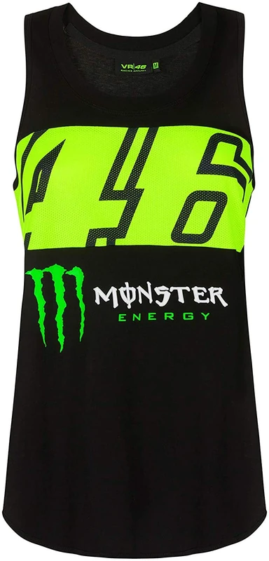 Valentino Rossi Official VR46 Monza Monster Energy Official MotoGP Tank Top - Black - S