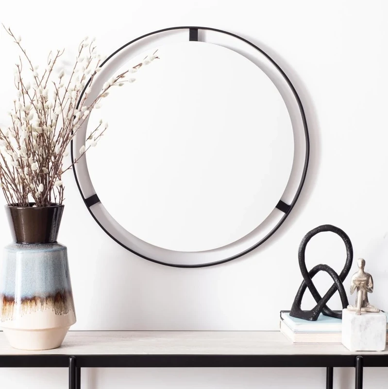 Safavieh Wall Mirror, EMR3031A in Matte Black