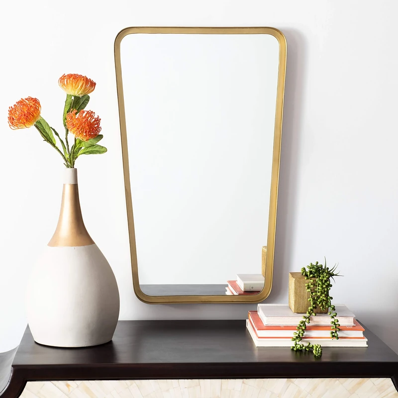 Safavieh Wall Mirror, EMR3010A in Matte Black