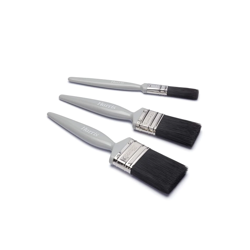 Harris Essentials Woodwork Gloss Paint Brush 3 Pack, 1in, 1.5in, 2in