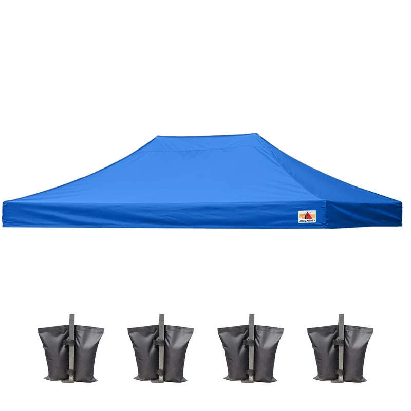 ABCCANOPY 3x6m Pop Up Gazebo Replacement Top Cover 100% Waterproof Choose 18+ Colors, Bonus 4 x Weight Bags, (Heat Sealed Seam)