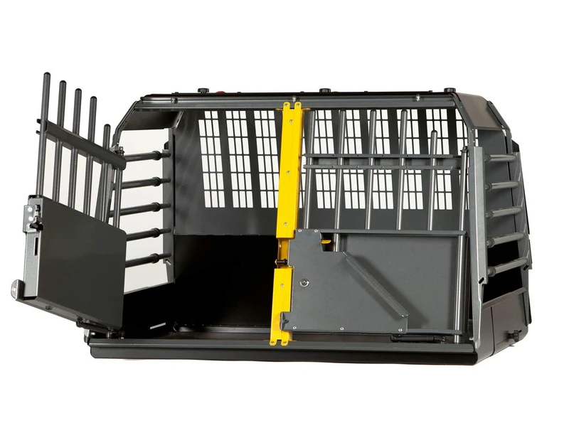 4x4 North America MIM Safe VarioCage Double - Crash Tested Dog Transport Kennel, Adjustable, Large+