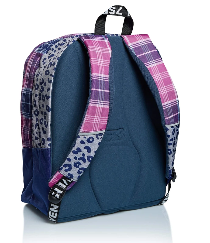 Seven Zaino - Outsize Cheer Girl, Rosa e Viola - Scuola and Tempo Libero - Maxi Capienza