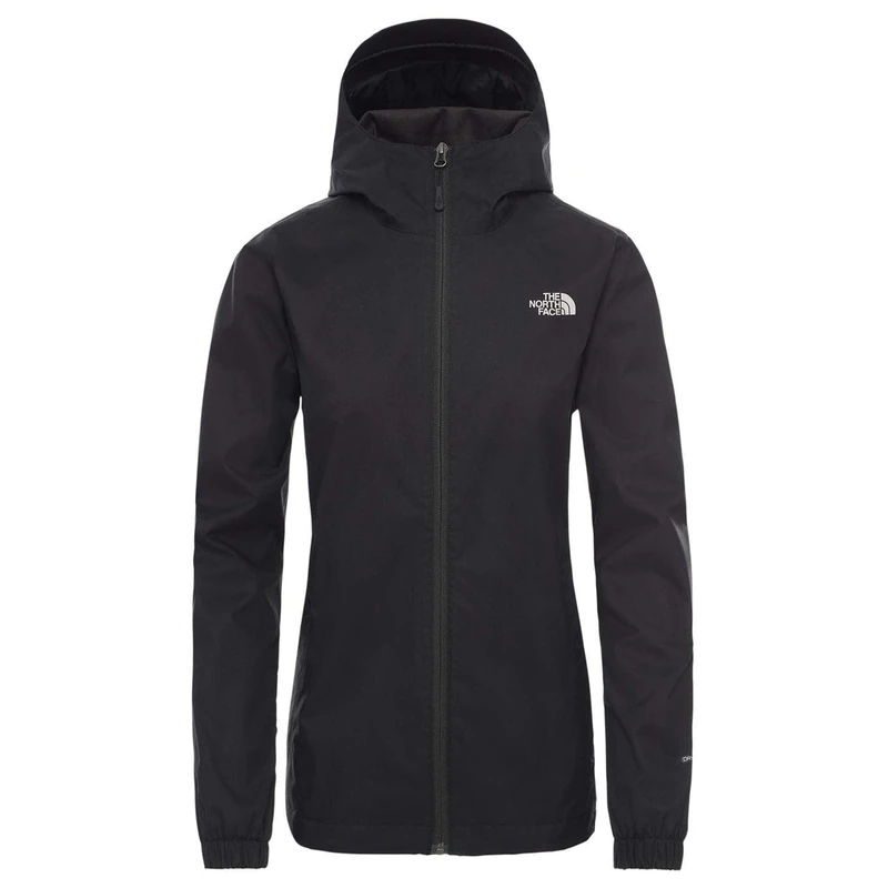 The North Face Women's Quest A8BA TNF Rain Jacket, Black/Foil Grey, 2XL