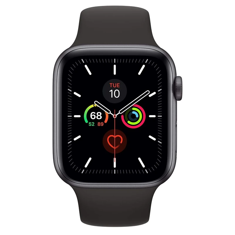 Apple Watch Series 5 40mm (GPS + Cellular) - Space Grey Aluminium Case with Black Sport Band (Renewed)