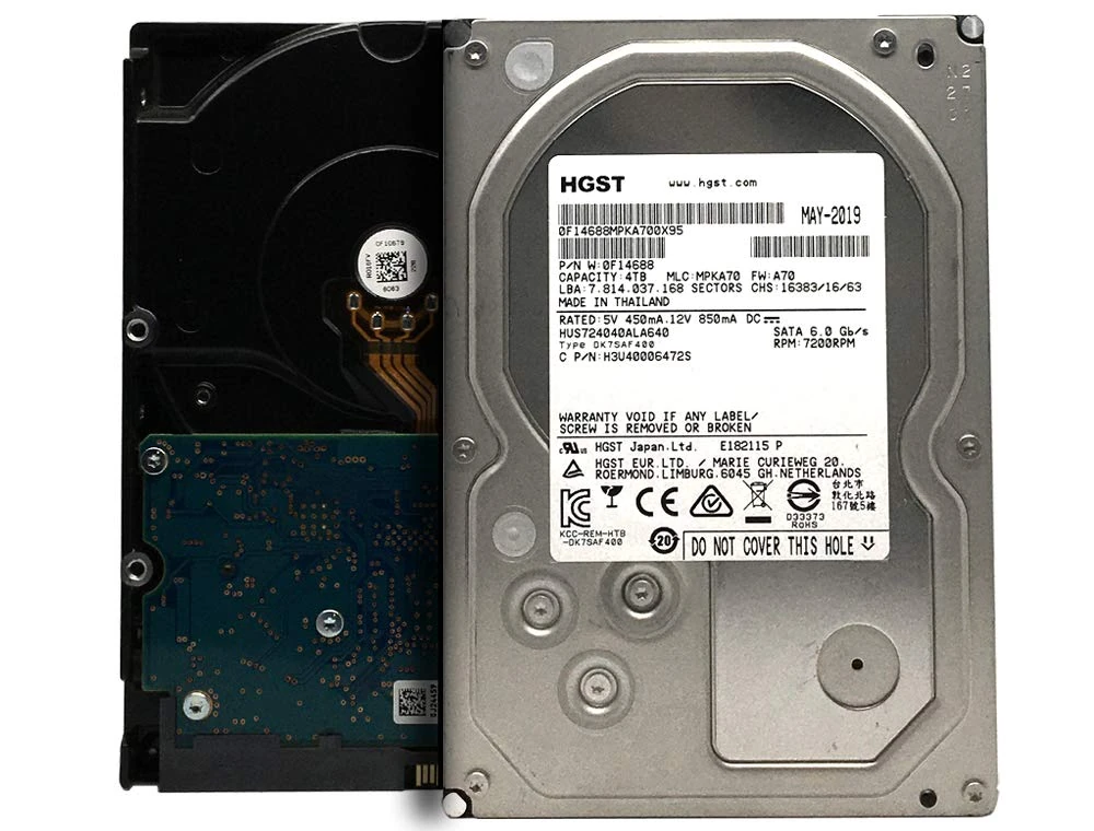 HGST Ultrastar 7K4000 HUS724040ALA640 (0F14688) 4TB 64MB 7200RPM SATA 6Gb/s 3.5in Internal Enterprise Hard Drive (Renewed)