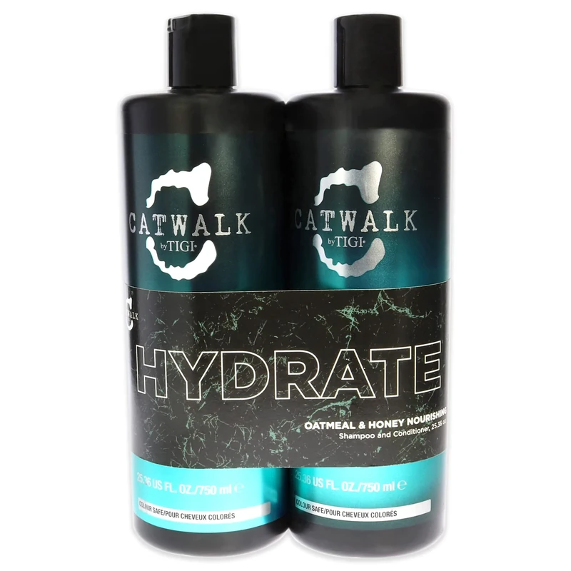 TIGI Catwalk Oatmeal Honey Kit For Unisex 2 Pc Kit 25.36 Oz Shampoo, 25.00 Oz Conditioner
