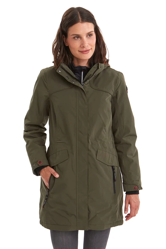 Killtec Women's Grindavik WMN CT B Functional Parka with Zip-Off Hood