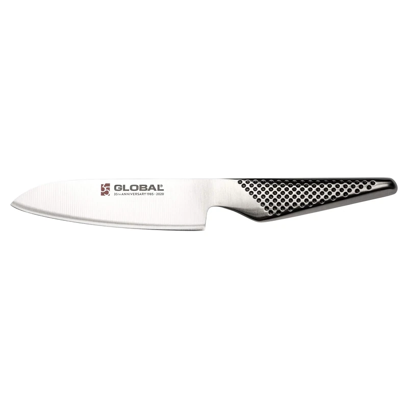 Global GS-35/AN 35th Anniversary Special Edition 13cm Santoku Knife, Cromova 18 Stainless Steel