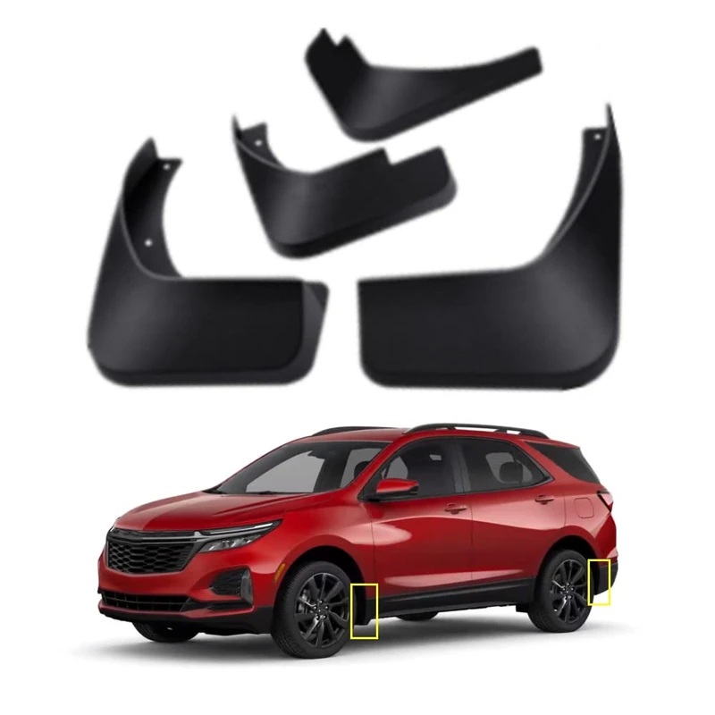 Mud Flaps Kit for Chevrolet Equinox 2018 2019 2020 2021 Mud Splash Guard Front and Rear 4-PC Set by TOPGRIL