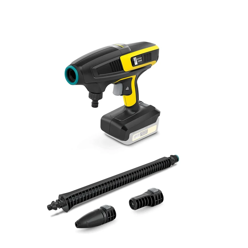 Kärcher 18 V Cordless Cleaning Gun KHB 6 Battery, Pressure: 24 Bar, Flat and Rotary Jet Nozzle, A3/4" Adapter, Weight: 1.3 kg, Compatible with 18 V Kärcher Battery Not Included