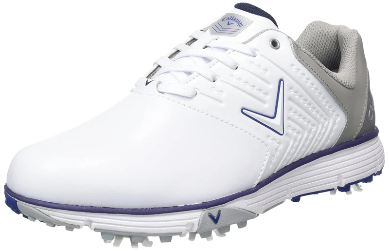 Callaway M574 Chev Mulligan S Men's Golf Shoes, White Navy, 8 UK - Image 1