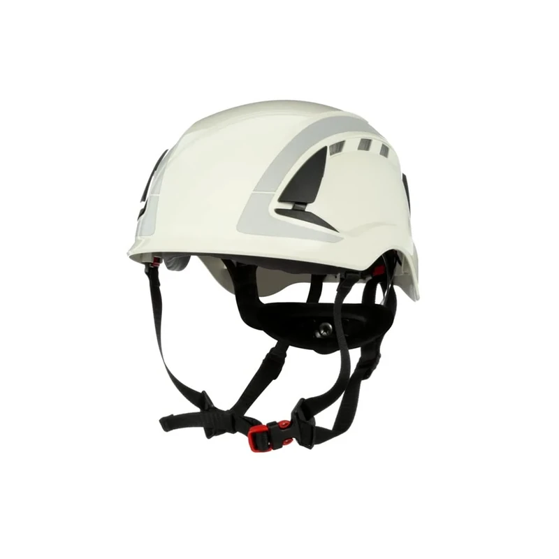 3M SecureFit X5000 Safety Helmet, Vented, Reflective, CE, White, X5001V-CE