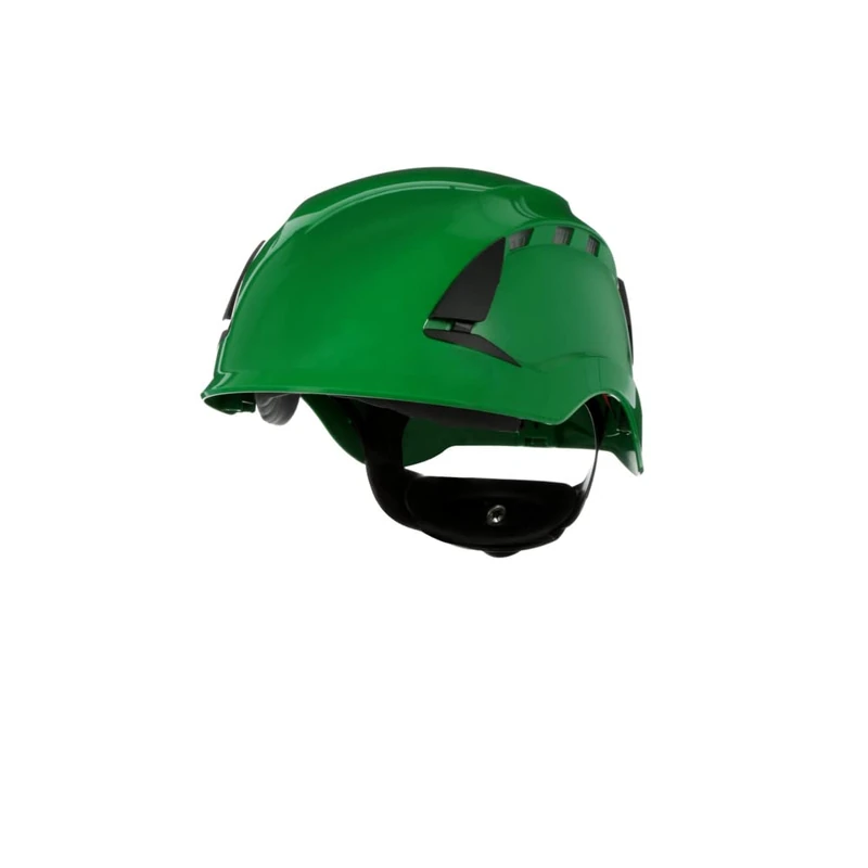 3M SecureFit X5500 Safety Helmet, Vented, CE, Green, X5504V-CE